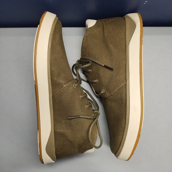 Olukai Papaku Chukka Boots Mens US 8.5 Green White Comfort Rubber Sole‎ Lace Up main image 2